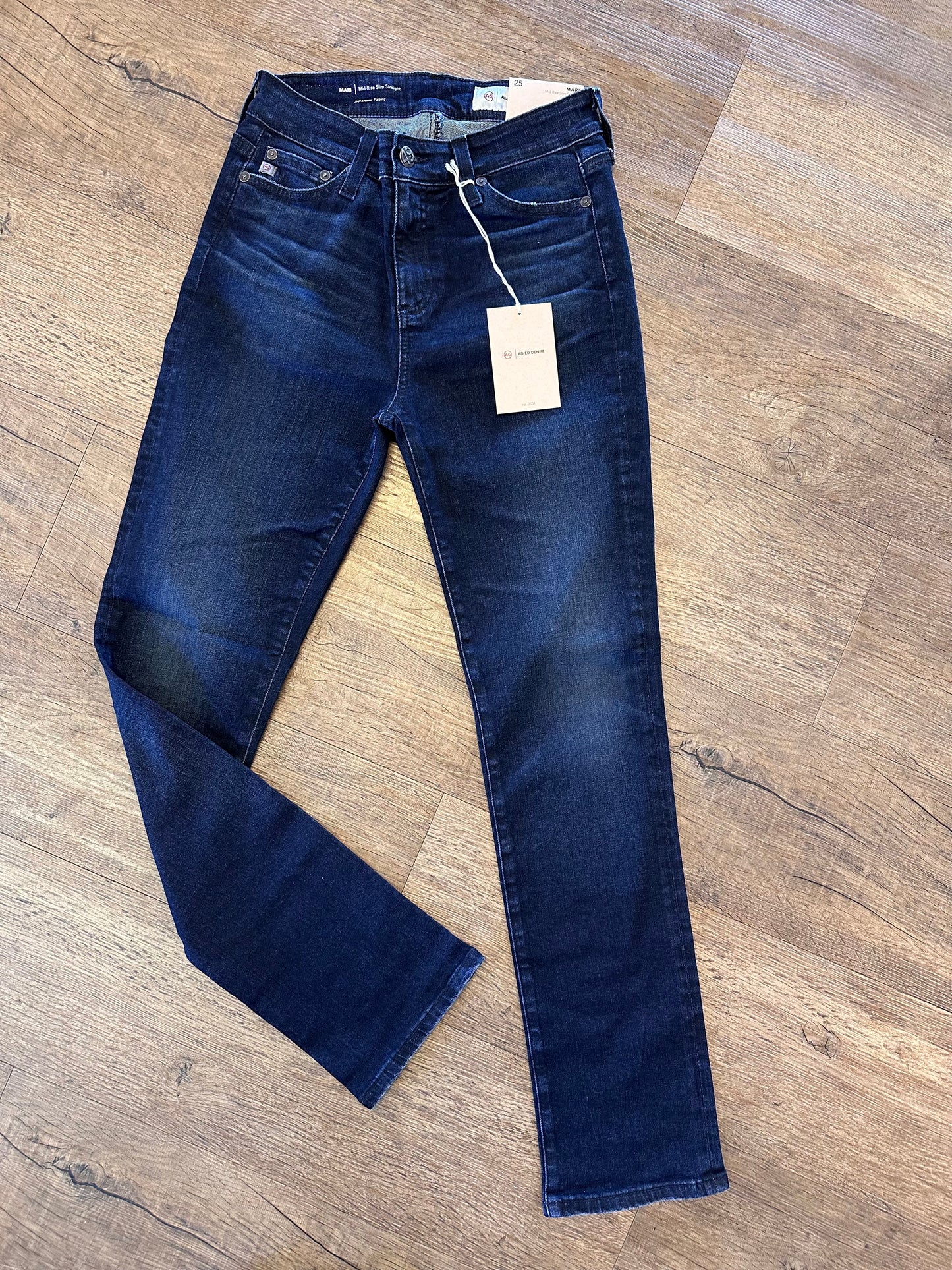 Mari High Rise Slim Straight in 3 Years Highrise by AG