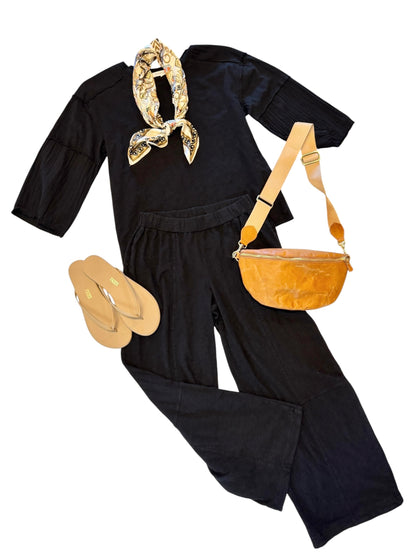 Baggy Lantern Pants in black by Mododoc