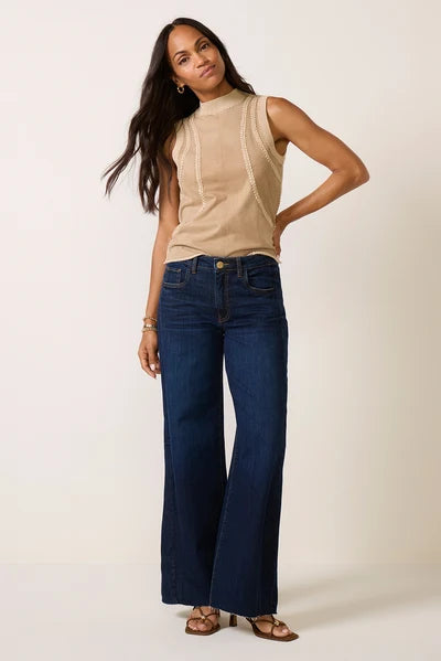 Maya High Rise Wide Leg in angelically by KUT