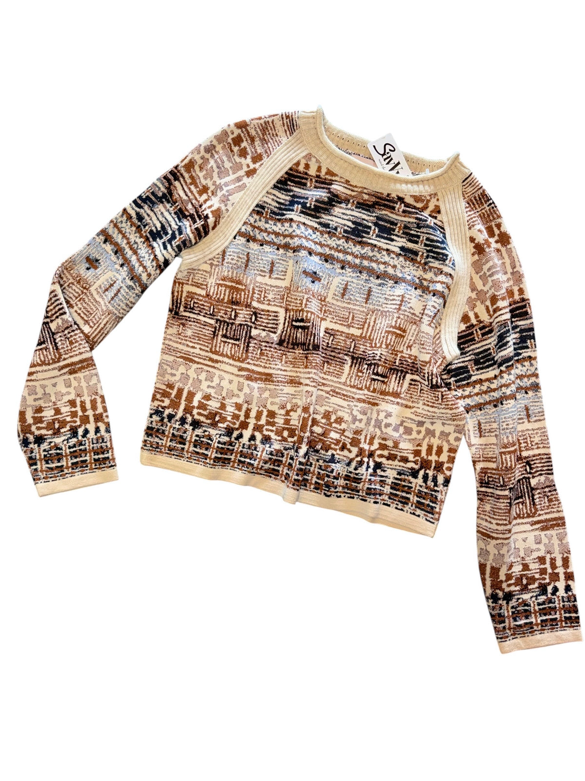 Mixed Sweater in brown multi by Aldo Martins