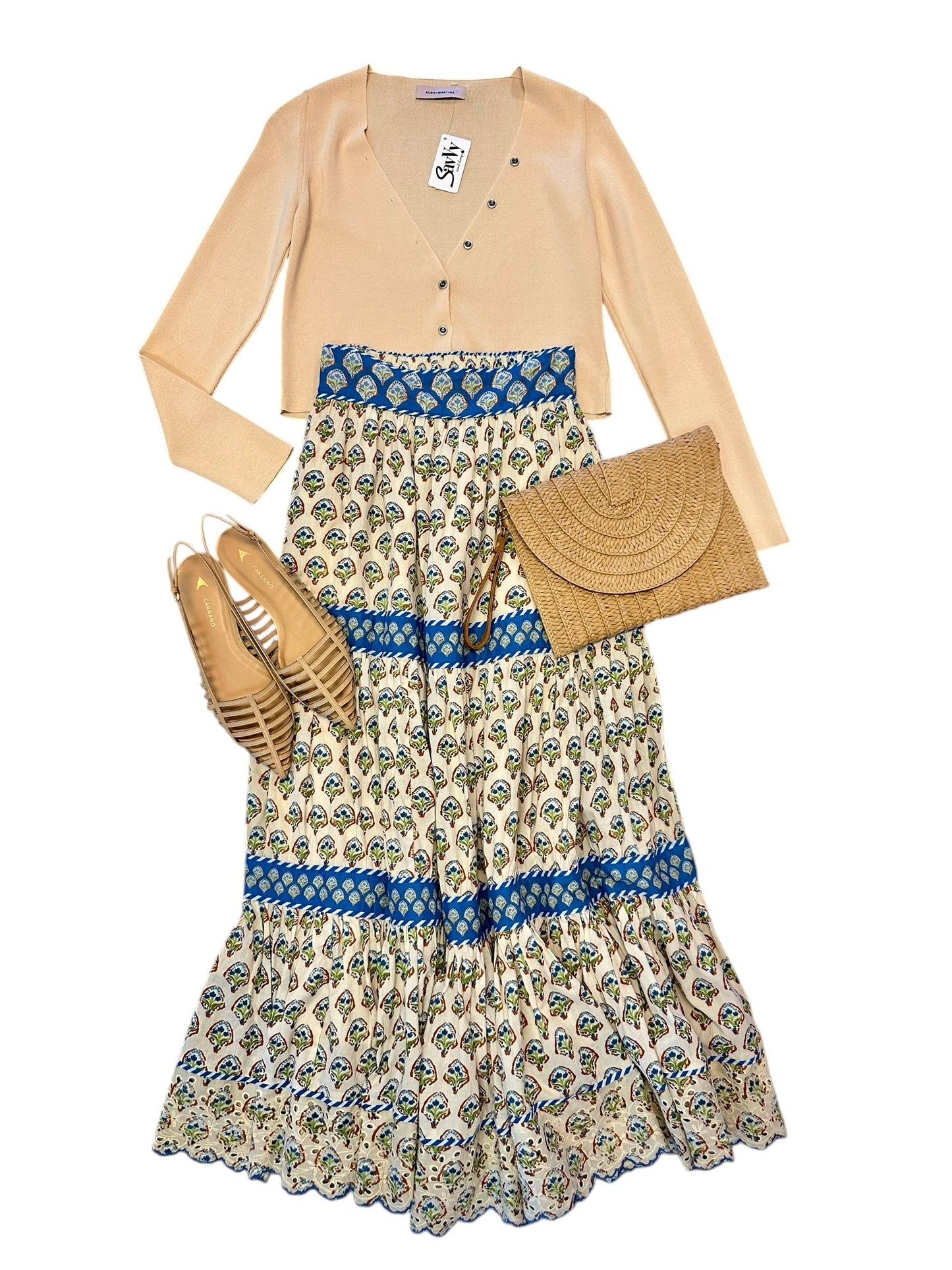 Mae Skirt in Tulip Ivory by Elizabeth James