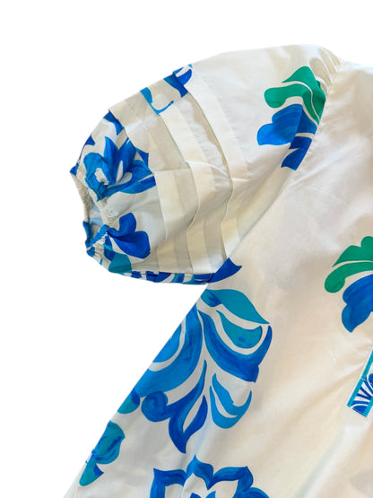 Raya Top in ocean bloom by Maude Vivante