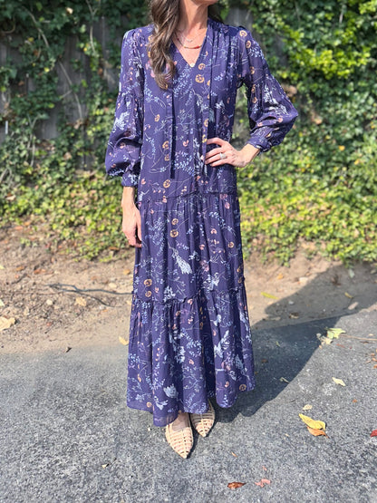 Sunny Ankle Dress in viviana print by Cleobella