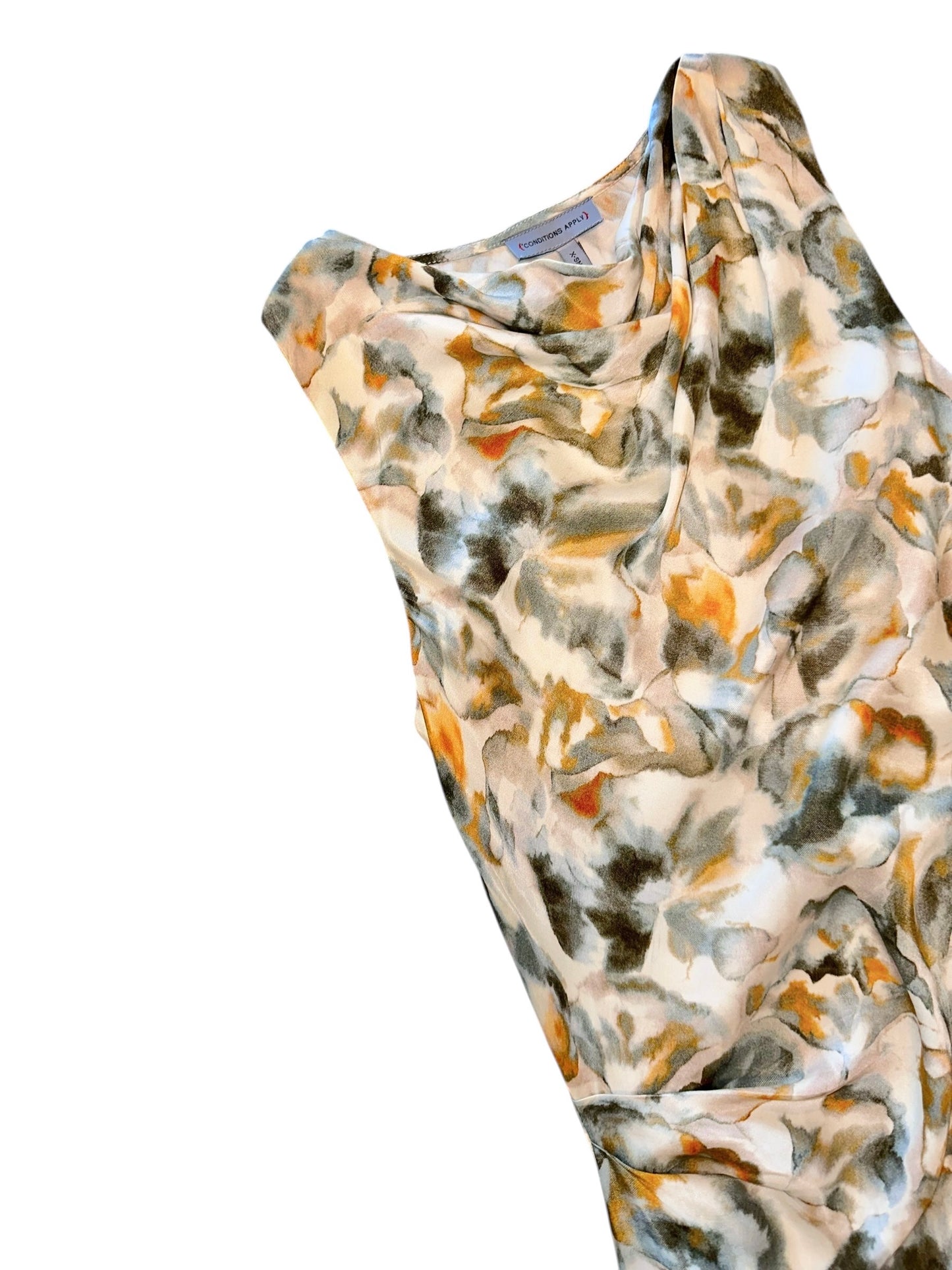 Elicia Printed Maxi Dress in multi by Conditions Apply