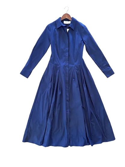 Thalia Dress in navy blue by Exquise