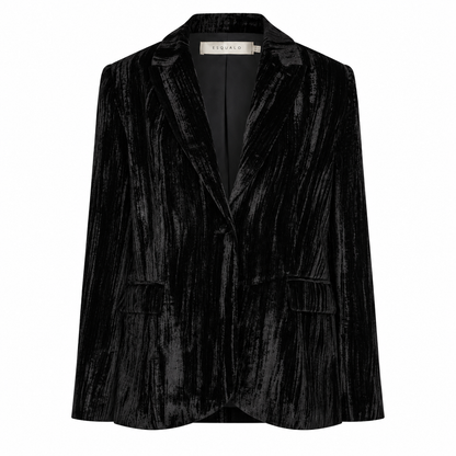 Velvet Blazer in black by Esqualo