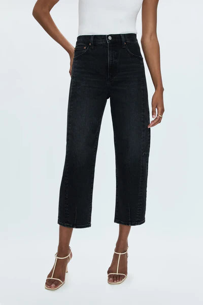 Eli High Rise Arched Leg in dark midnight by Pistola