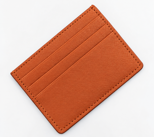 Skinny Credit Card Holder in tan