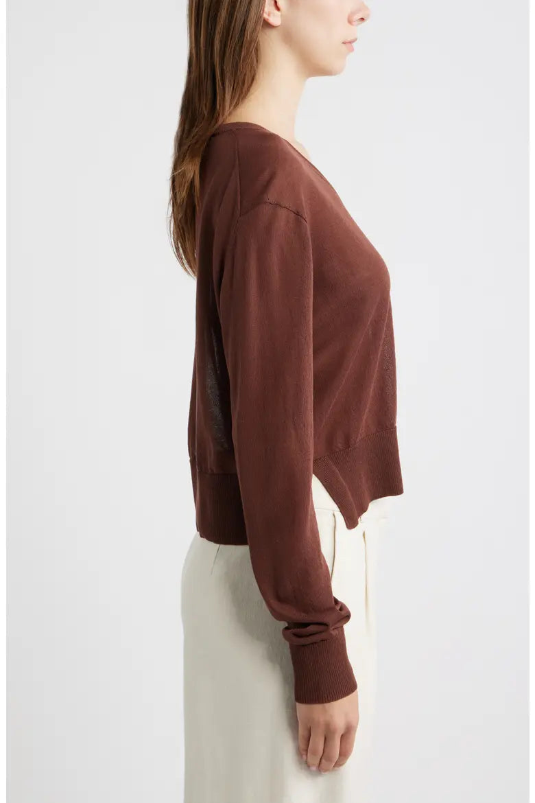 Granadella Sweater in chocolate by Deluc