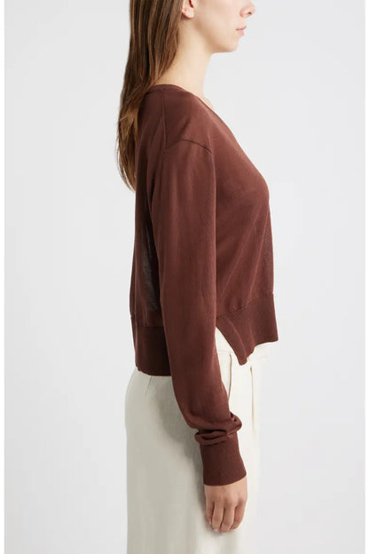 Granadella Sweater in chocolate by Deluc