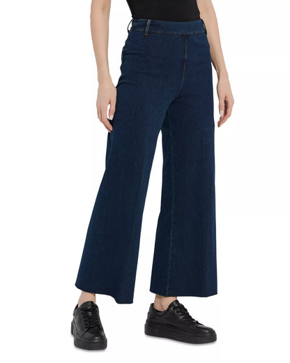 Erin Hi Waist Wide Leg Denim in indigo by Lysse