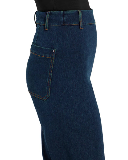 Erin Hi Waist Wide Leg Denim in indigo by Lysse