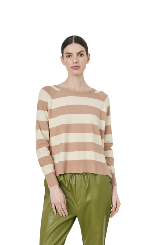 Holbein Stripe in camel by Deluc