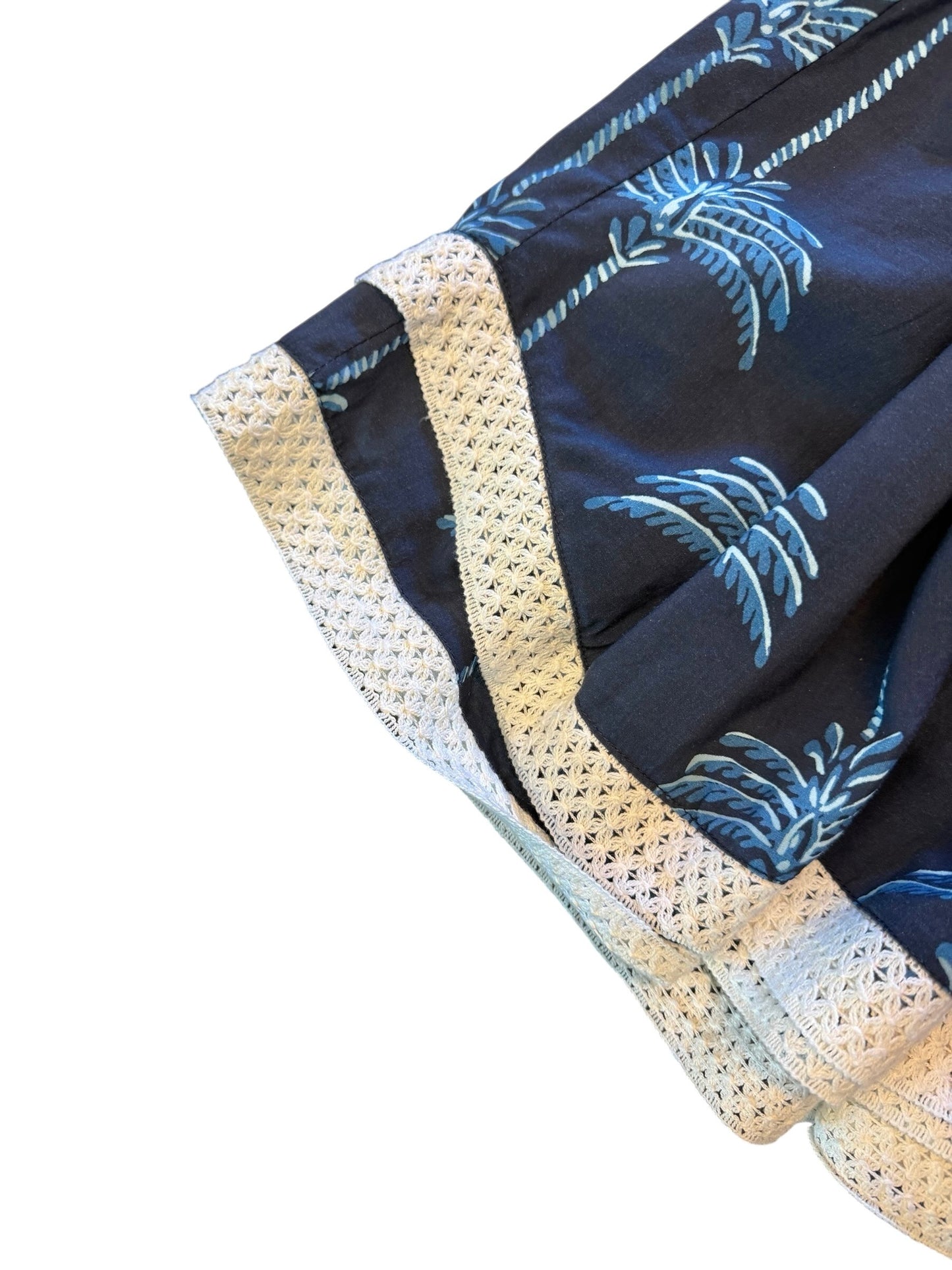 Eden Dress in navy palmetto by NavyBleu