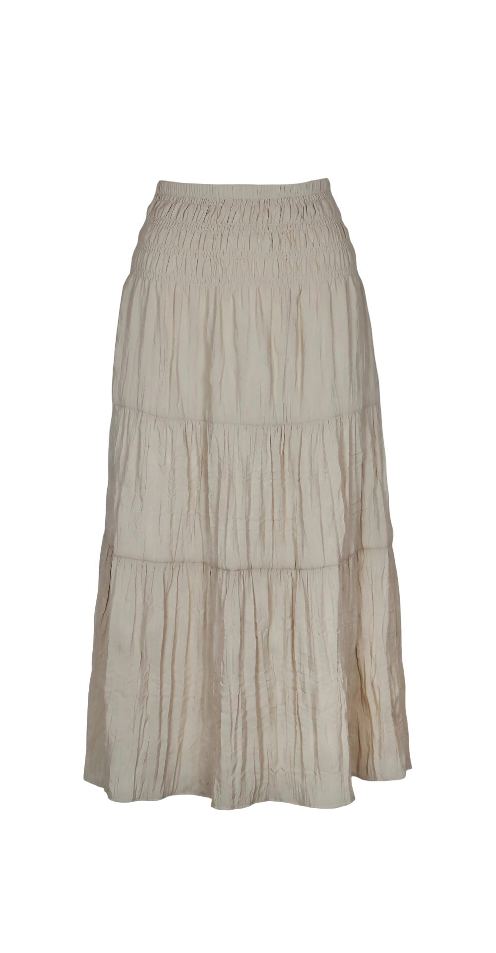 Laura Tiered Skirt in stone by Lucy Paris