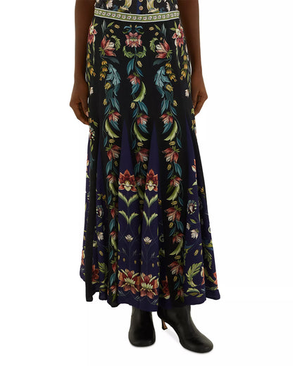Natalia Maxi Skirt in black by Farm Rio