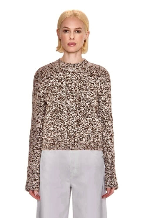 Quinn Sweater in Chocolate Marl by Pistola