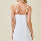 V Neck Slip in white