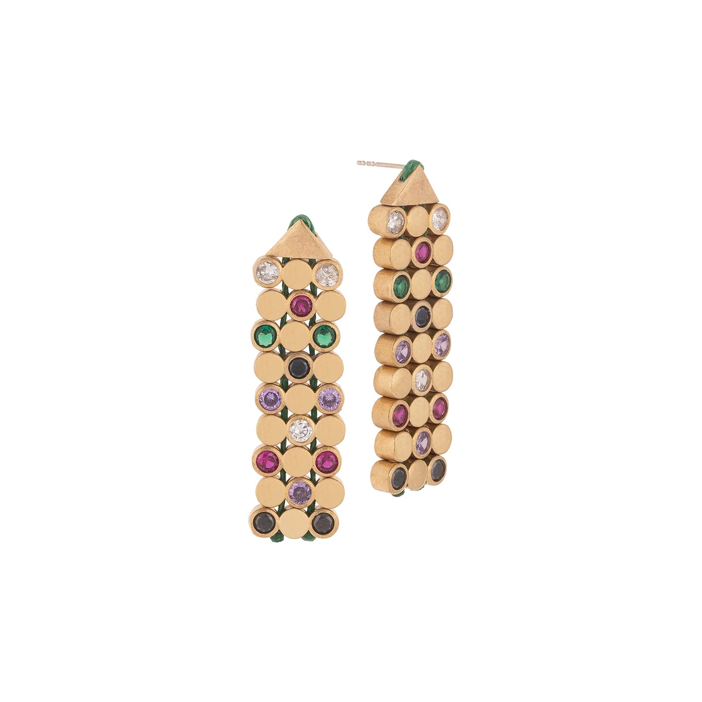 Night Light Earring in multi/bronze by JUJU