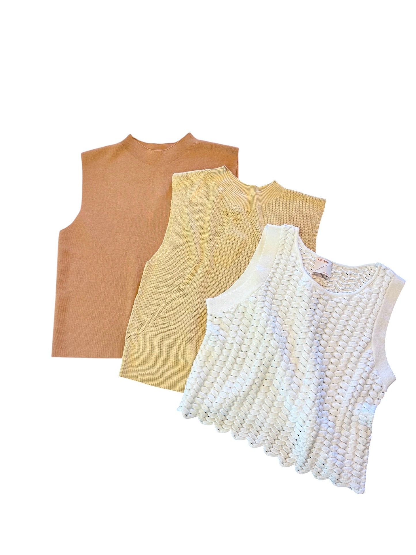 Betty Solid Top in milk tea by Kerisma