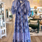 Vibrant Voyage Dress in charming cheetahs blue hibiscus by Printfresh