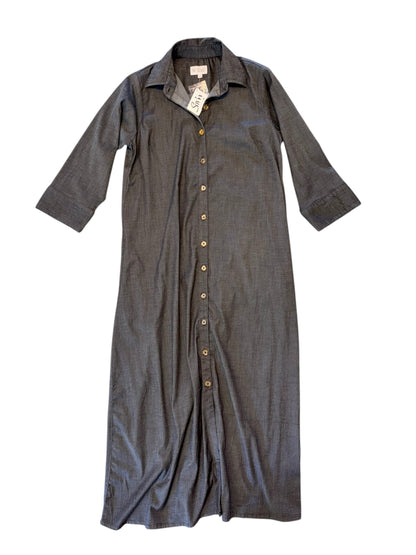Adele Washed Denim Dress in black by Holly Shae