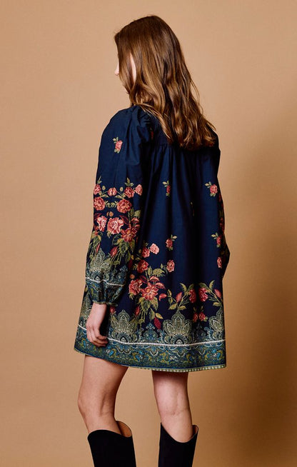 Ivana Mini Dress in eglantine print by Cleobella