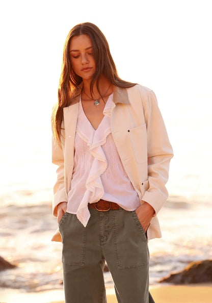 Billie Barn Jacket in natural by Dylan