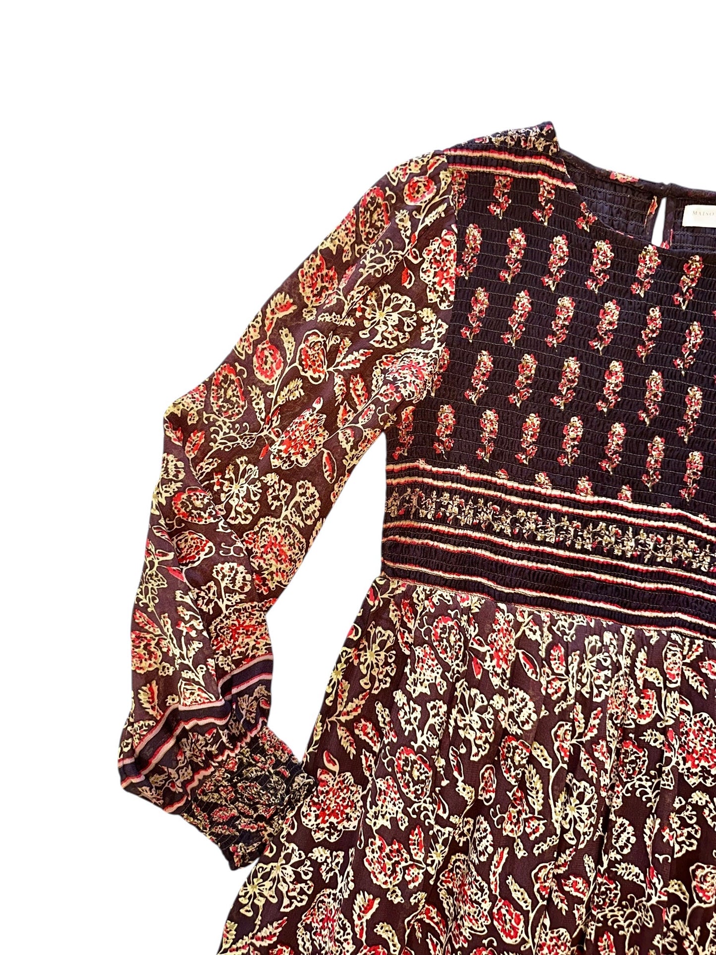 Andrea Maxi Dress in artemisia anguria by Maison Hotel