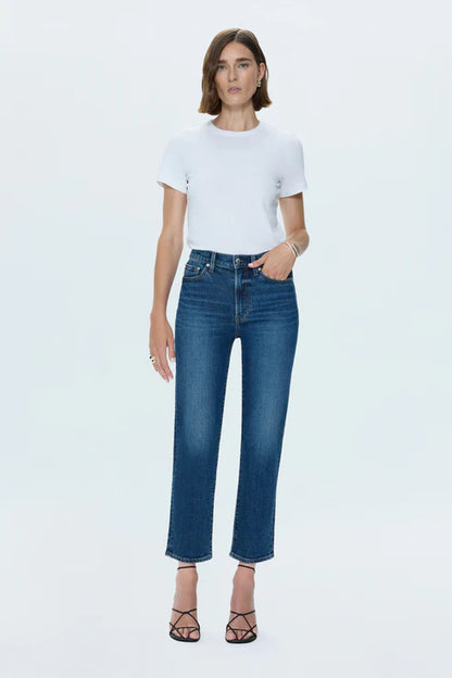 Charlie High Rise Classic Straight Ankle in broadway by Pistola