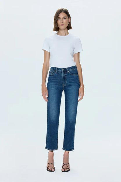 Charlie High Rise Classic Straight Ankle in broadway by Pistola