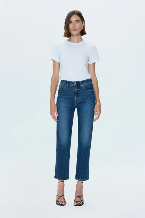 Charlie High Rise Classic Straight Ankle in broadway by Pistola