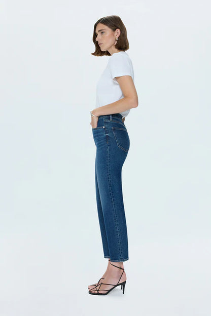 Charlie High Rise Classic Straight Ankle in broadway by Pistola