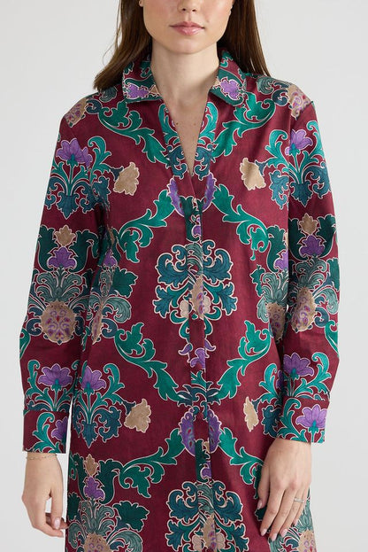 Cleo Printed Dress in damask by Double A