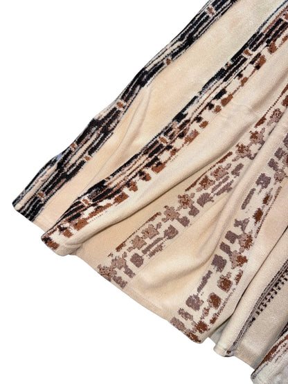 Knit Maxi Skirt in brown multi by Aldo Martins