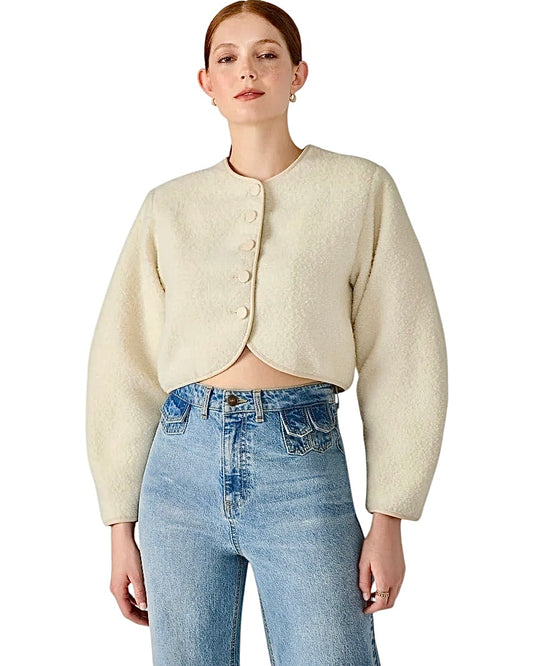 Emili Jacket in cream by Steve Madden