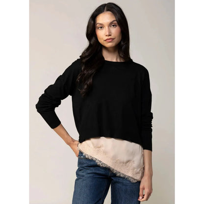 Polly Sweater in black by Deluc