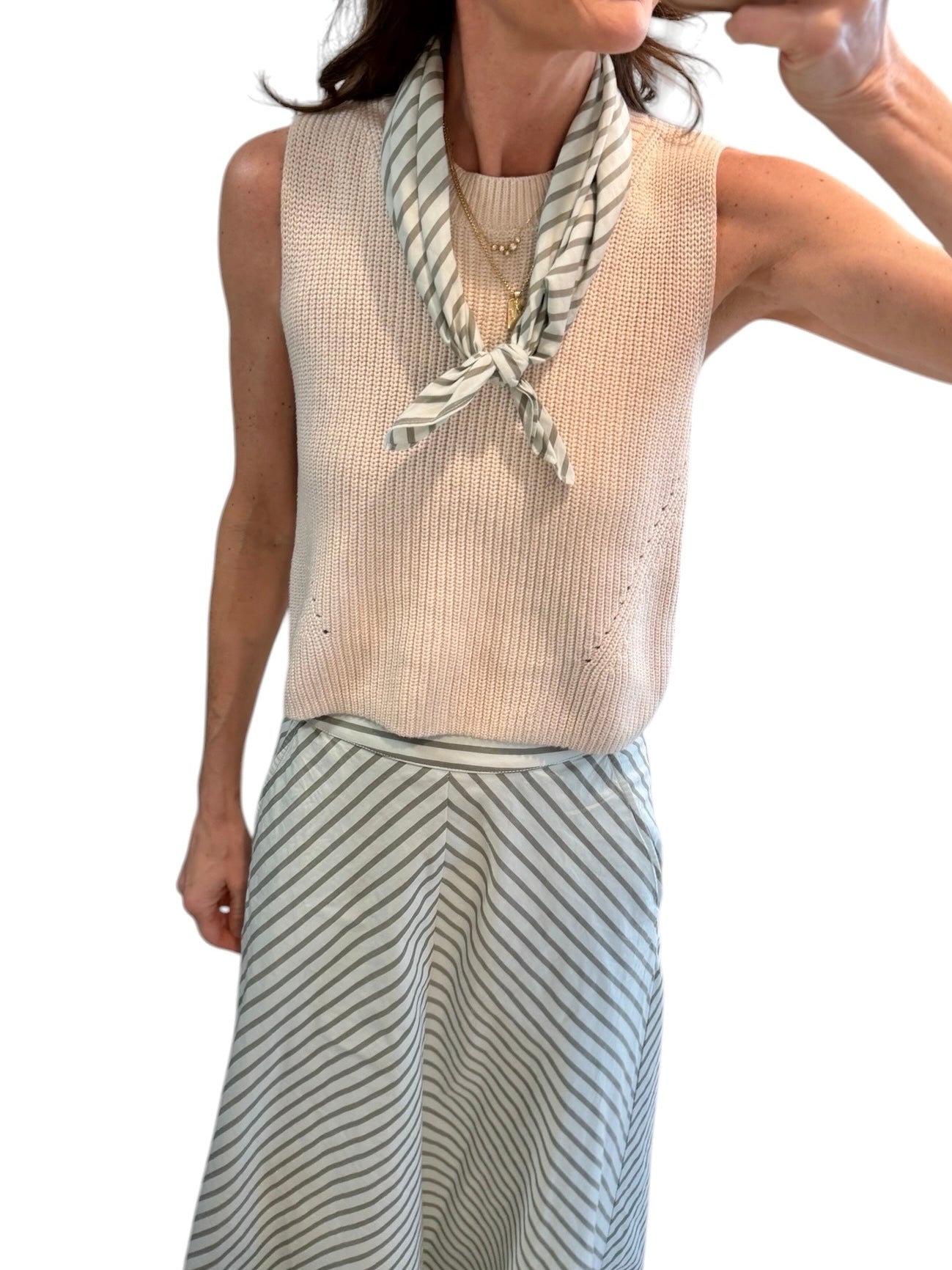 Stripe Bandana in pool by Lilla P