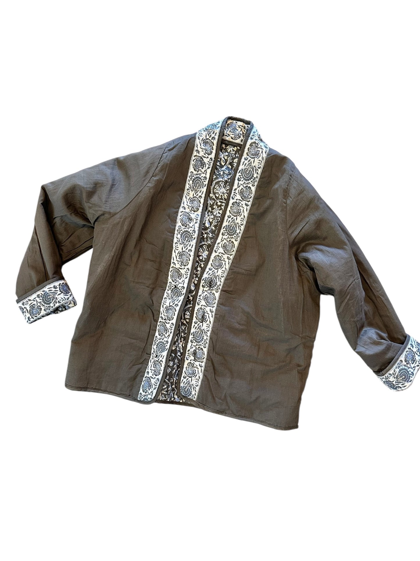 Sugata Quilted Jacket in madurai blue orchid by Maison Hotel