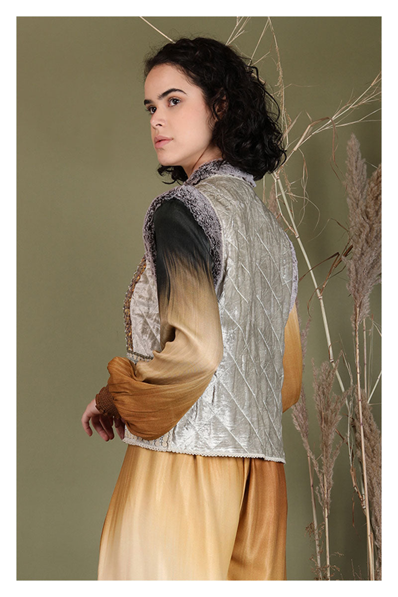 Amilyn Gilet in pistachio green by Blank