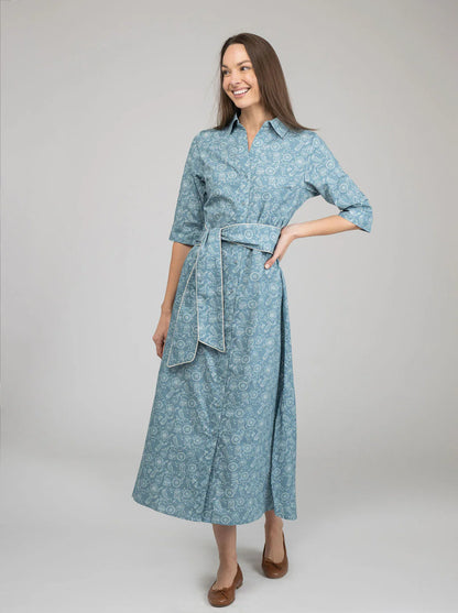 TRUNK SHOW- Eloise Maxi Dress in blue cosmo by Beau & Ro