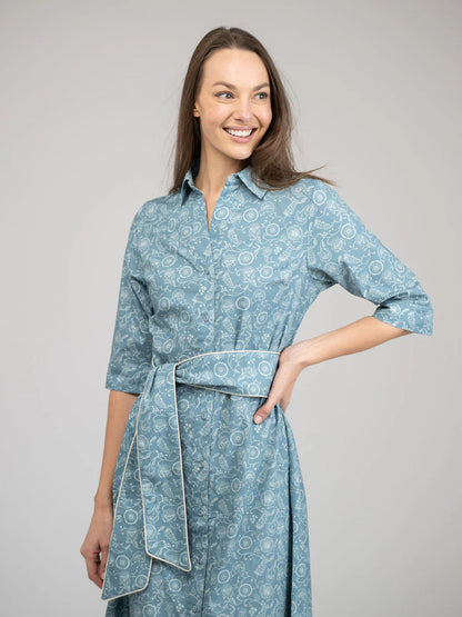 TRUNK SHOW- Eloise Maxi Dress in blue cosmo by Beau & Ro