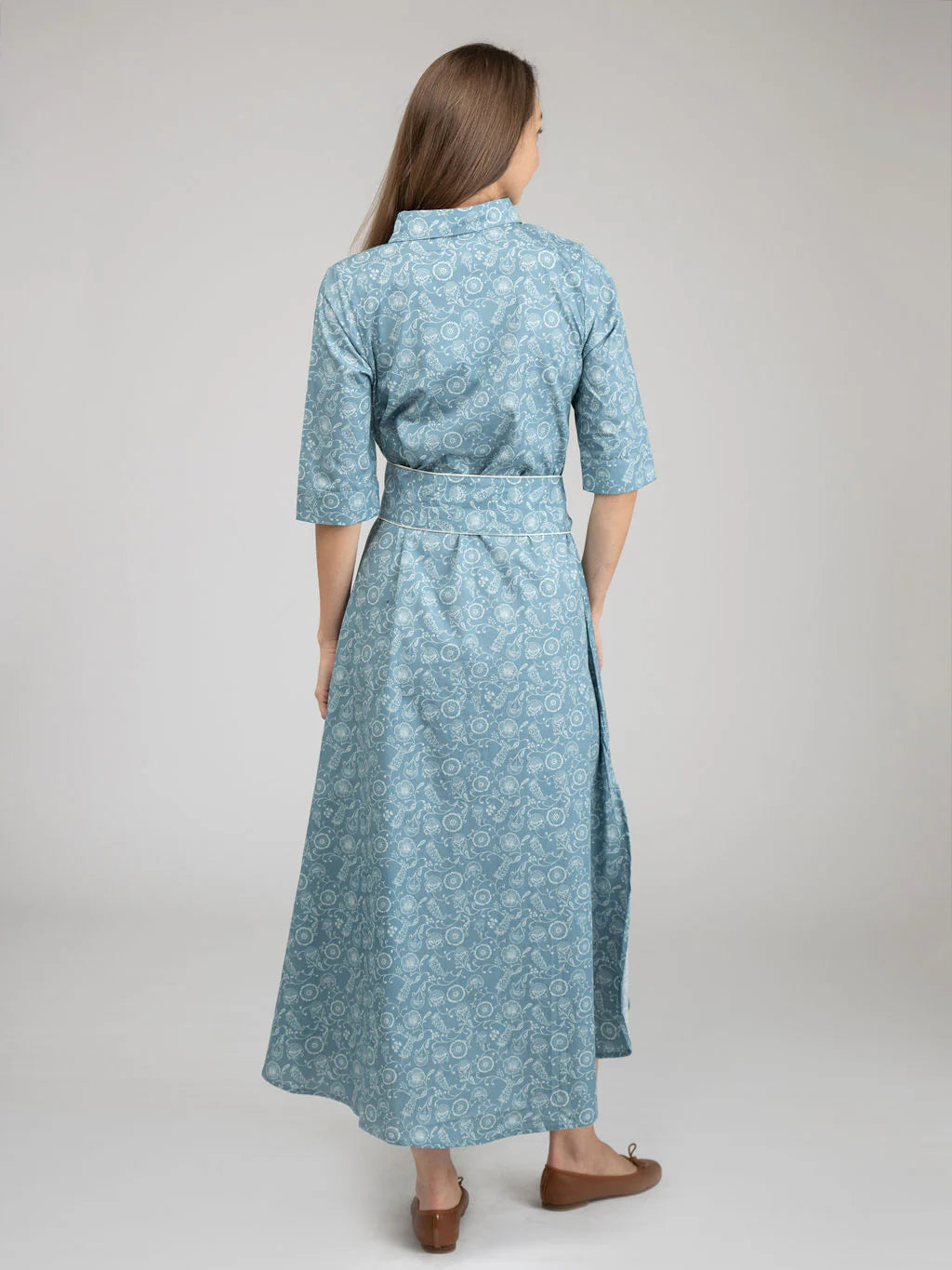 TRUNK SHOW- Eloise Maxi Dress in blue cosmo by Beau & Ro