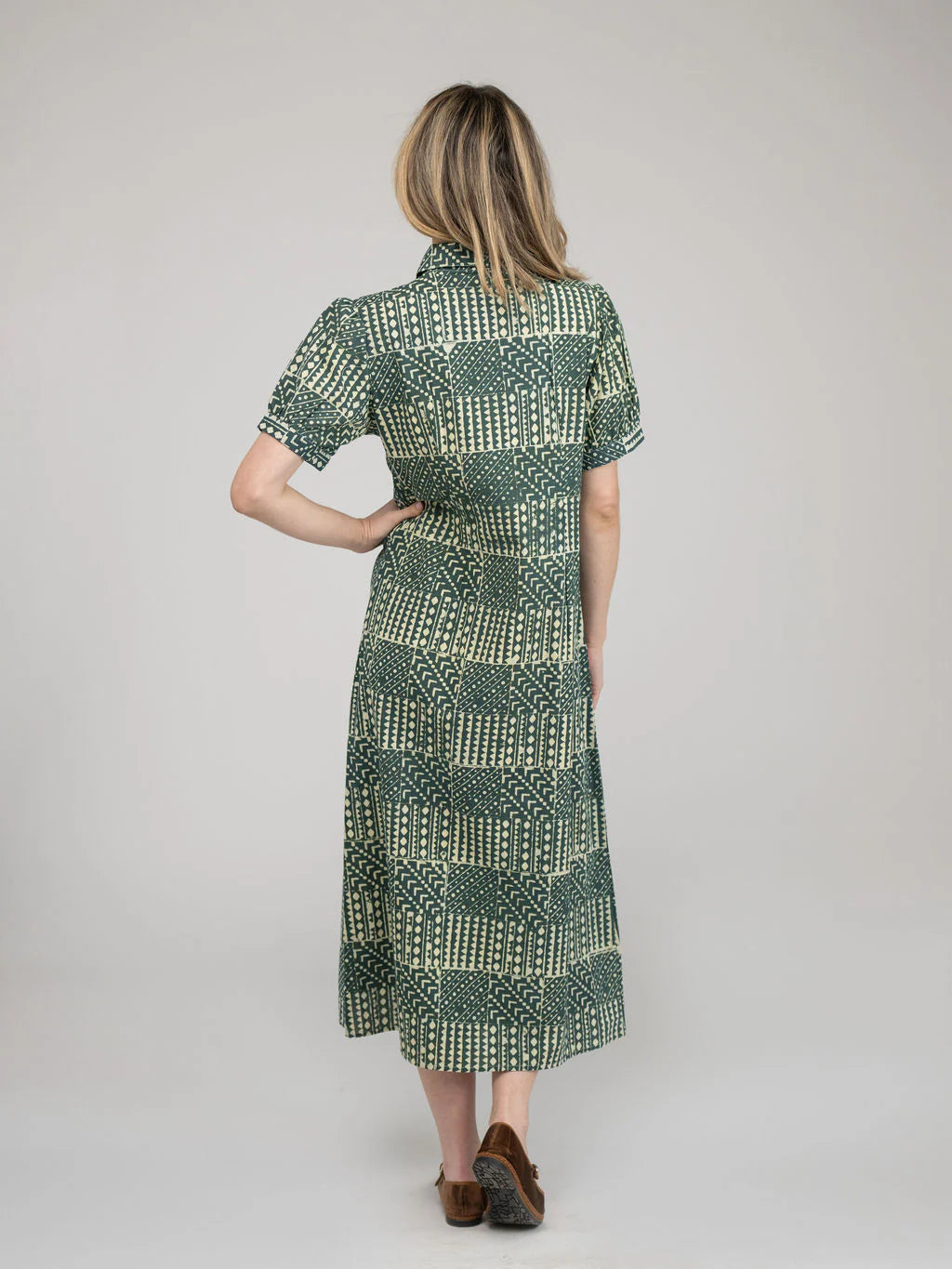 Kris Fall Resist Dress in green by Beau & Ro
