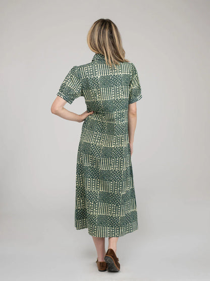 Kris Fall Resist Dress in green by Beau & Ro