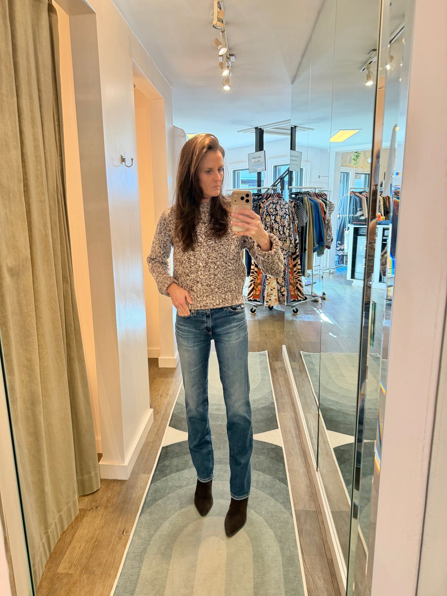 Sandra Low Rise Straight Leg Jean in 15 years prague by AG