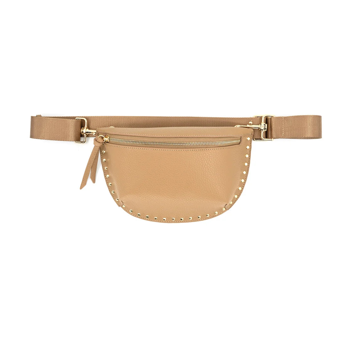 Fanny Pack with Studs in camel by BC Bags