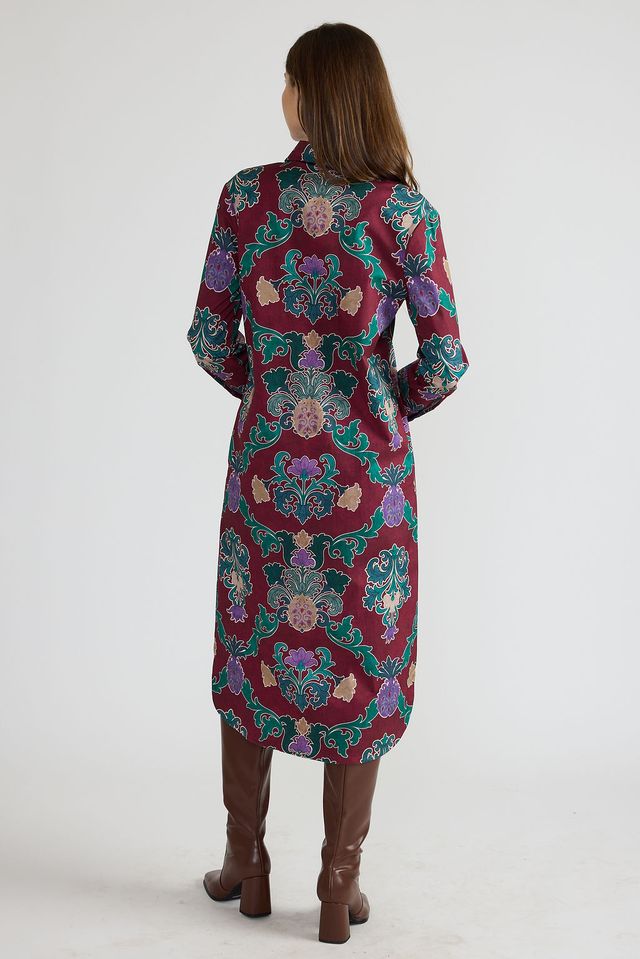 Cleo Printed Dress in damask by Double A