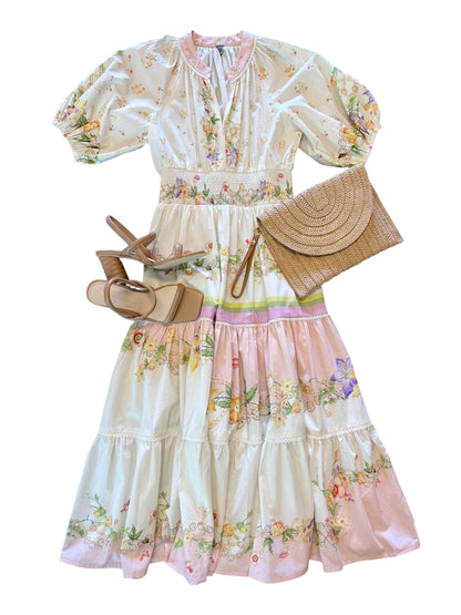 Lilyana Midi Dress in off white by Blank