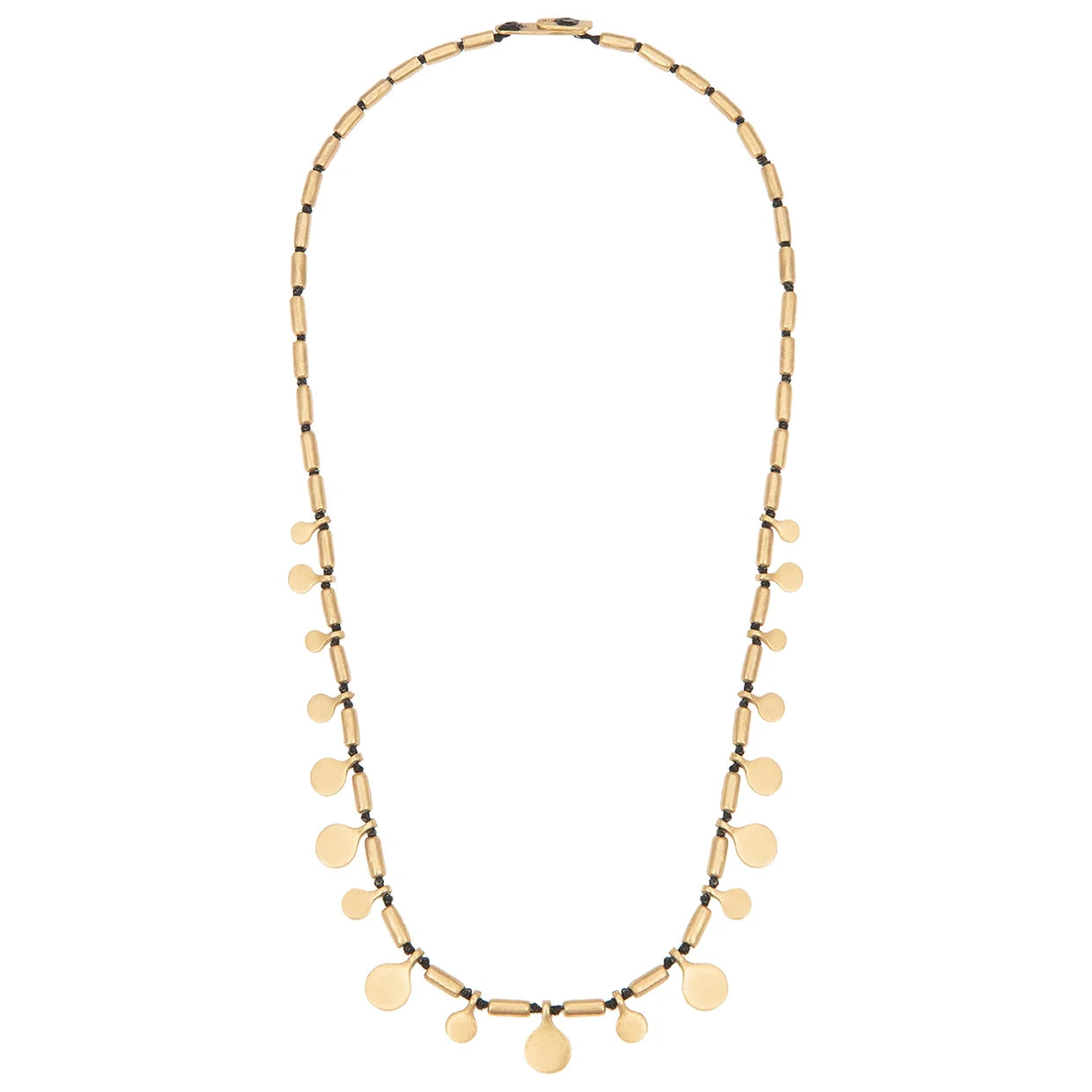 Necklace with Drop Pieces in bronze by JUJU